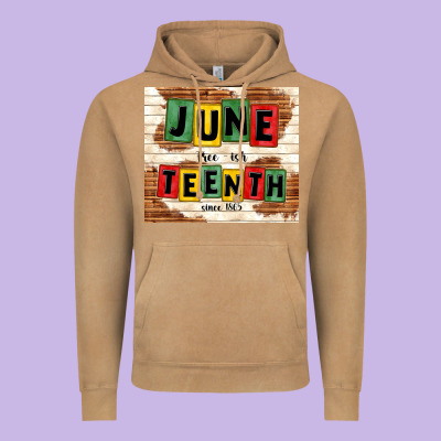 Juneteenth Free Ish Since 1865 Vintage Hoodie Designed By Tumblerdesignbyshophia
