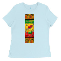 Baby Blue juneteenth pen wrap Ladies Tee - BarkalooDesign