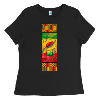 Black juneteenth pen wrap Ladies Tee - BarkalooDesign