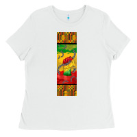 White juneteenth pen wrap Ladies Tee - BarkalooDesign
