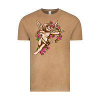 Vintage Camel Cupid with rose Valentine's Day Vintage Tee - HowdyJamesFarm