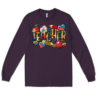 Plum autism teacher Long Sleeve Tee - CowGirlArtShop