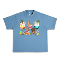 Pebble Blue Easter wine glasses Easter Day Urban Heavy Tee - HowdyJamesFarm