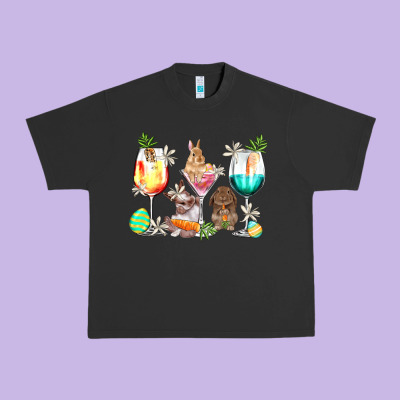Easter Wine Glasses Easter Day Urban Heavy Tee Designed By Howdyjamesfarm