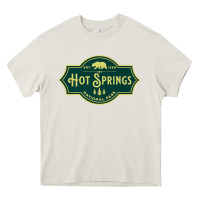 Cream Hot Springs National Park Arkansas Nature Bear Hike Outdoors Heavy Core Tee - lanVoArt
