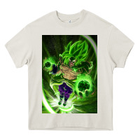 Cream legendary broly supersaiyajin poster travel Heavy Core Tee - lanVoArt