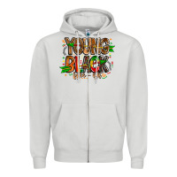 Dove Grey young black free ish Zipper Hoodie - CowhideDigitalArt