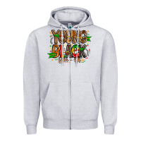 Heather Grey young black free ish Zipper Hoodie - CowhideDigitalArt