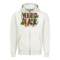 Oatmeal Heather young black free ish Zipper Hoodie - CowhideDigitalArt