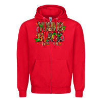 Red young black free ish Zipper Hoodie - CowhideDigitalArt