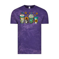 Cloud Purple sunflowers coffee cups Vintage Tee - Jasminsmagicworld