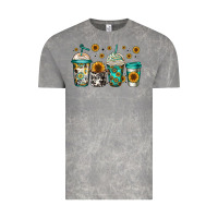 Cloud Rock sunflowers coffee cups Vintage Tee - Jasminsmagicworld