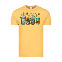 Vintage Mustard sunflowers coffee cups Vintage Tee - Jasminsmagicworld