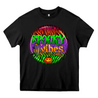 Black halloween round earrings 2 Heavy Core Tee - BundleAndBundleShop