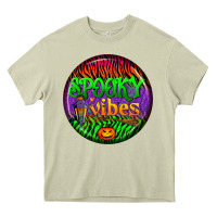 Mossy halloween round earrings 2 Heavy Core Tee - BundleAndBundleShop