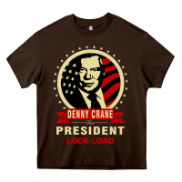 Chocolate Brown dennycranedennycranethepresidentlocknload   music Heavy Core Tee - lanVoArt