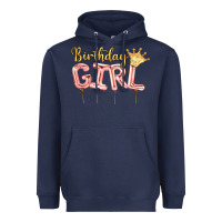 Birthday Girl Balloon Heavyweight Hoodie | Teevron