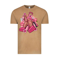 Cancer High Heels Cancer Awareness Vintage Tee | Teevron