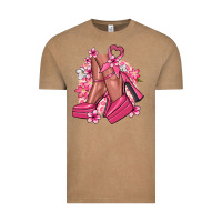Vintage Coffee Cancer high heels Cancer Awareness Vintage Tee - HowdyJamesFarm