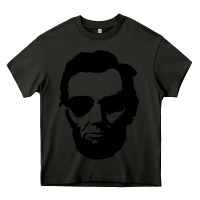 Asphalt cool abe lincoln with aviator sunglasses black Heavy Core Tee - lanVoArt