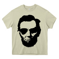 Mossy cool abe lincoln with aviator sunglasses black Heavy Core Tee - lanVoArt