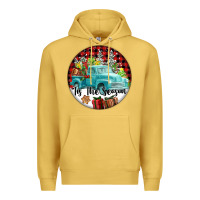 Antique Gold Tis The Season Truck Premium Hoodie - FaDigitalArtStudio