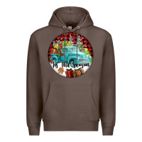 Coffee Tis The Season Truck Premium Hoodie - FaDigitalArtStudio
