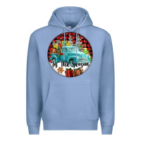 Colony Blue Tis The Season Truck Premium Hoodie - FaDigitalArtStudio