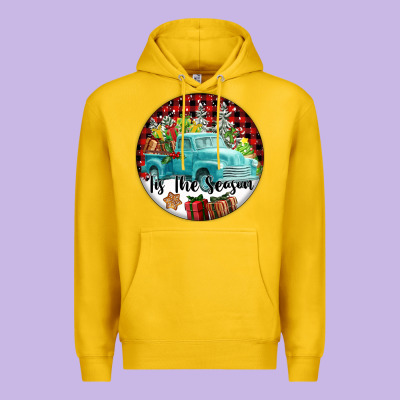 Tis The Season Truck Premium Hoodie Designed By Fadigitalartstudio