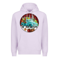 Lilac Tis The Season Truck Premium Hoodie - FaDigitalArtStudio