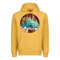 Mustard Tis The Season Truck Premium Hoodie - FaDigitalArtStudio