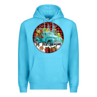Ocean Blue Tis The Season Truck Premium Hoodie - FaDigitalArtStudio
