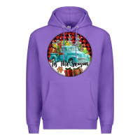 Purple Tis The Season Truck Premium Hoodie - FaDigitalArtStudio
