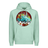 Seafoam Tis The Season Truck Premium Hoodie - FaDigitalArtStudio