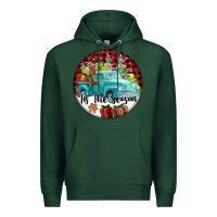 Sports Green Tis The Season Truck Premium Hoodie - FaDigitalArtStudio