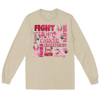Mushroom cancer awareness fight believe hope survive Long Sleeve Tee - CowGirlArtShop