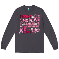 Smoke cancer awareness fight believe hope survive Long Sleeve Tee - CowGirlArtShop