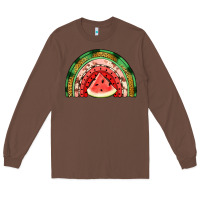 Chestnut watermelon rainbow Long Sleeve Tee - Jasminsmagicworld