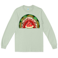 Matcha watermelon rainbow Long Sleeve Tee - Jasminsmagicworld
