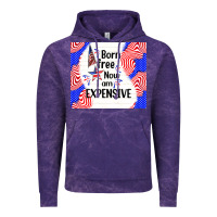 Cloud Purple born free now i am expensive Vintage Hoodie - TumblerDesignByShophia