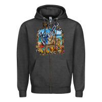 Charcoal Heather summer min Zipper Hoodie - CowhideDigitalArt