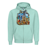 Seafoam summer min Zipper Hoodie - CowhideDigitalArt
