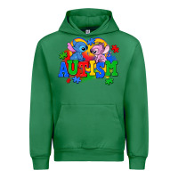 Emerald autism stitch with lilo Urban Hoodie - AdoDesignShop