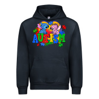 Navy autism stitch with lilo Urban Hoodie - AdoDesignShop