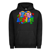 Pigment Black autism stitch with lilo Urban Hoodie - AdoDesignShop