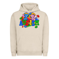 Pigment French Oak autism stitch with lilo Urban Hoodie - AdoDesignShop