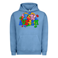 Pigment Pebble Blue autism stitch with lilo Urban Hoodie - AdoDesignShop