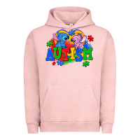 Pigment Salmon autism stitch with lilo Urban Hoodie - AdoDesignShop