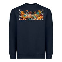 Navy cozy vibes libbey glass Heavyweight Sweatshirt - BundleAndBundleShop