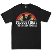 Black I'll Just Have The Chicken Tenders Premium Tee - lanVoArt